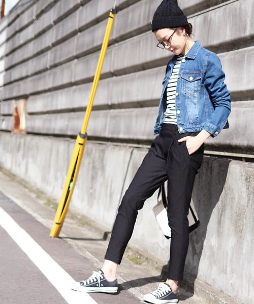 reca（レカ）の「ZOZOTOWN限定新色追加◇美脚シルエット◇快適フィット ストレッチテーパードパンツ（その他パンツ・レディース・ホワイト/ベージュ/ネイビー/ブラック/カーキ/オレンジ系その他・M/L/LL）」の15枚目の写真