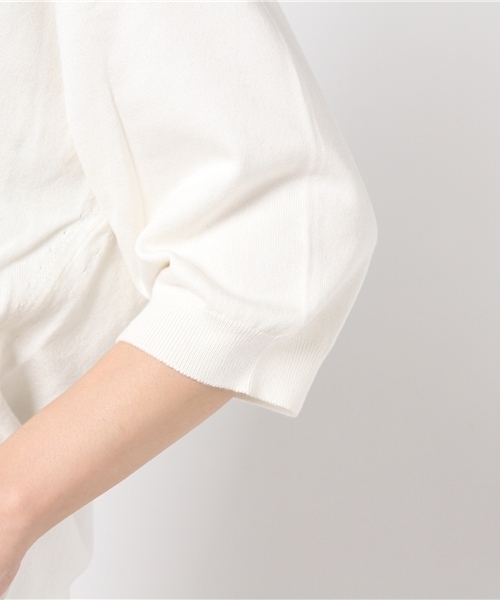 laboratory work（ラボラトリーワーク）の「抜け感ゆるVニット（ニット/セーター・レディース・杢グレー/オフホワイト/ブラック/レッド/グリーン・MEDIUM）」の10枚目の写真