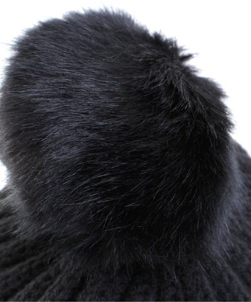 apres les cours（アプレレクール）の「イヤーマフニット帽（ニットキャップ/ビーニー・キッズ・ブラック/ブラウン/ネイビー/ピンク・50/54/58）」の19枚目の写真