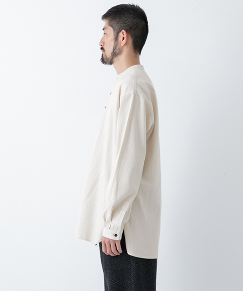 かぐれ（カグレ）の「BRAIN　grandpa shirts（シャツ/ブラウス・メンズ・インディゴブルー/ナチュラル・4/3）」の5枚目の写真