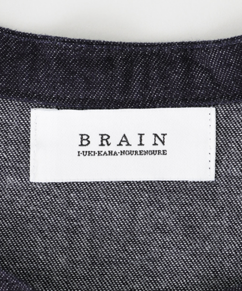 かぐれ（カグレ）の「BRAIN　grandpa shirts（シャツ/ブラウス・メンズ・インディゴブルー/ナチュラル・4/3）」の3枚目の写真