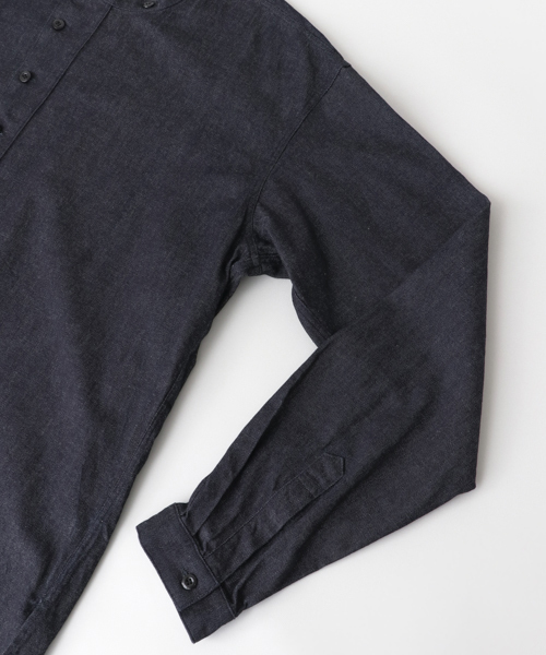 かぐれ（カグレ）の「BRAIN　grandpa shirts（シャツ/ブラウス・メンズ・インディゴブルー/ナチュラル・4/3）」の8枚目の写真