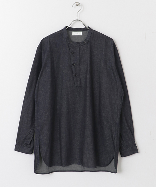 かぐれ（カグレ）の「BRAIN　grandpa shirts（シャツ/ブラウス・メンズ・インディゴブルー/ナチュラル・4/3）」の9枚目の写真