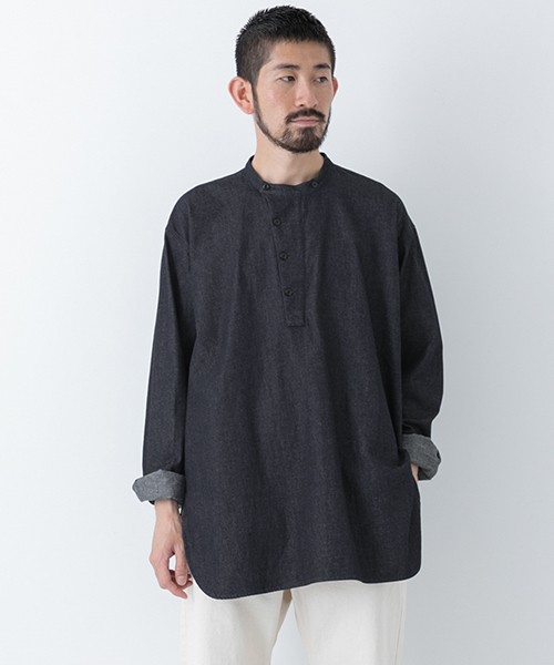 かぐれ（カグレ）の「BRAIN　grandpa shirts（シャツ/ブラウス・メンズ・インディゴブルー/ナチュラル・4/3）」の22枚目の写真