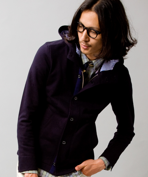 BEAUTY&YOUTH UNITED ARROWS(ビューティーアンドユースユナイテッドアローズ)の「BY ∴ カット レイズドネック フーデッドブルゾン◆(ブルゾン・メンズ・グレー/ネイビー/Brick ・SMALL/MEDIUM/LARGE/X-LARGE)」の2枚目の写真