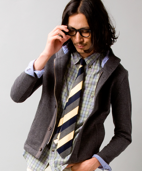 BEAUTY&YOUTH UNITED ARROWS(ビューティーアンドユースユナイテッドアローズ)の「BY ∴ カット レイズドネック フーデッドブルゾン◆(ブルゾン・メンズ・グレー/ネイビー/Brick ・SMALL/MEDIUM/LARGE/X-LARGE)」の1枚目の写真