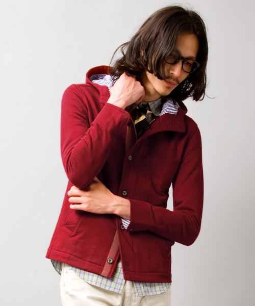 BEAUTY&YOUTH UNITED ARROWS(ビューティーアンドユースユナイテッドアローズ)の「BY ∴ カット レイズドネック フーデッドブルゾン◆(ブルゾン・メンズ・グレー/ネイビー/Brick ・SMALL/MEDIUM/LARGE/X-LARGE)」の6枚目の写真