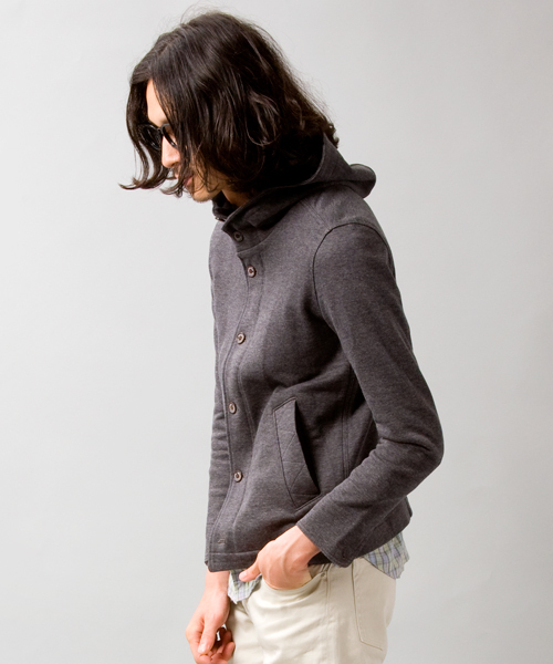 BEAUTY&YOUTH UNITED ARROWS(ビューティーアンドユースユナイテッドアローズ)の「BY ∴ カット レイズドネック フーデッドブルゾン◆(ブルゾン・メンズ・グレー/ネイビー/Brick ・SMALL/MEDIUM/LARGE/X-LARGE)」の7枚目の写真