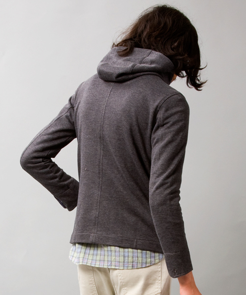 BEAUTY&YOUTH UNITED ARROWS(ビューティーアンドユースユナイテッドアローズ)の「BY ∴ カット レイズドネック フーデッドブルゾン◆(ブルゾン・メンズ・グレー/ネイビー/Brick ・SMALL/MEDIUM/LARGE/X-LARGE)」の8枚目の写真