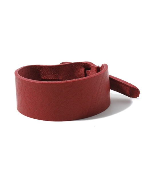 coen（コーエン）の「シングルレザーブレスレット（ブレスレット・レディース・レッド/オレンジ/ケリー/ネイビー・フリー）」の3枚目の写真