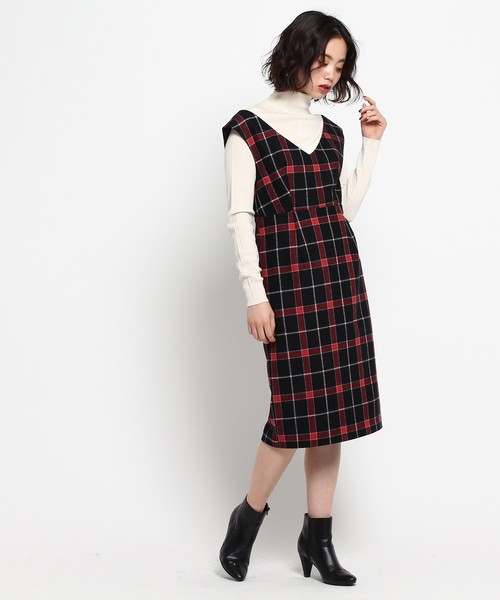 Ag By Aquagirl エージーバイアクアガール の ウーリーチェックワンピース ワンピース Wear