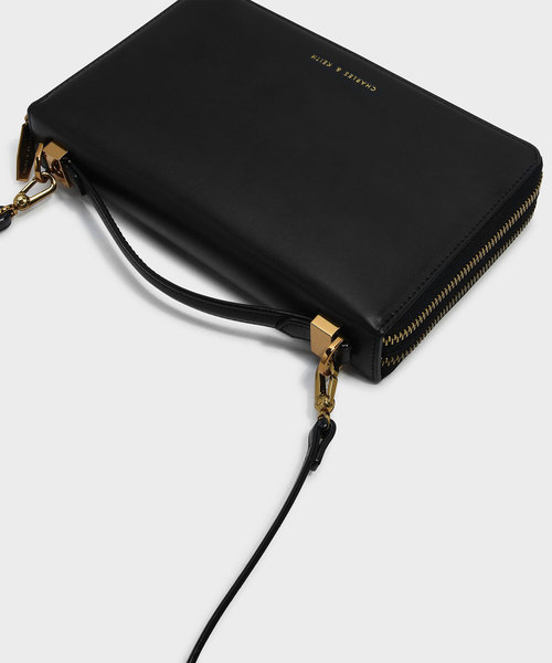 CHARLES & KEITH(チャールズ & キース)の「トップハンドルクラッチ / TOP HANDLE CLUTCH(クラッチバッグ・レディース・ブラック/ホワイト系その他・S)」の9枚目の写真