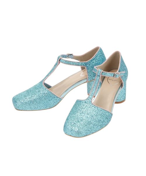 merry jenny（メリージェニー）の「グリッターＴストラップシューズ（パンプス・レディース・ゴールド/シルバー/ブルー・LARGE/MEDIUM）」の4枚目の写真