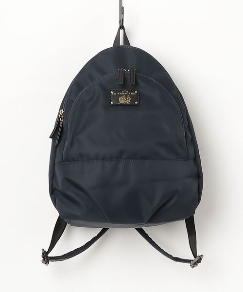 LA BAGAGERIE（ラバガジェリー）の「ナイロンリュック（バックパック/リュック・レディース・チャコールグレー/ベージュ/ネイビー/ブラック/ダークオレンジ/ワイン/ブラウン/ライトグリーン/ライトグレー・FREE）」の8枚目の写真
