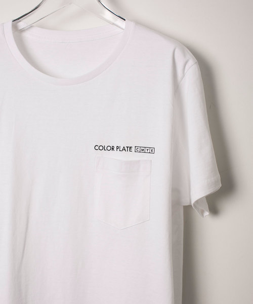 FACTOTUM(ファクトタム)の「【FACTOTUM】COLOR PLATEワンポイントT(Tシャツ/カットソー・メンズ・ホワイト/ブラック・44/46/48)」の5枚目の写真