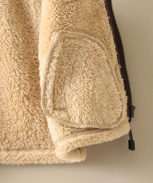 green label relaxing(グリーンレーベルリラクシング)の「【キッズ】リョウメン ボア ジップ ベスト(ベスト・キッズ・パープル/ベージュ/ネイビー・105/115/95/125/135)」の9枚目の写真