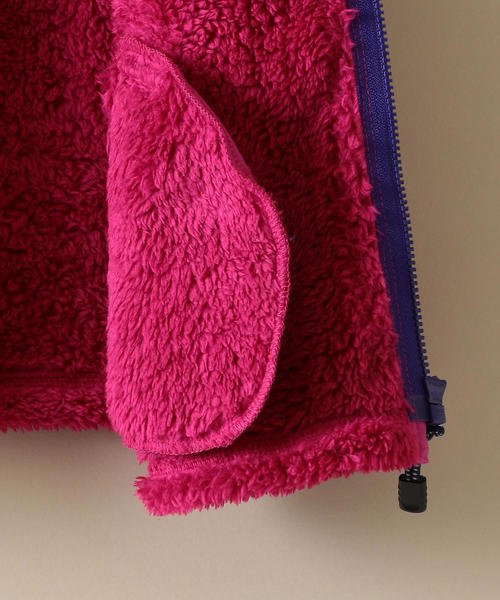 green label relaxing(グリーンレーベルリラクシング)の「【キッズ】リョウメン ボア ジップ ベスト(ベスト・キッズ・パープル/ベージュ/ネイビー・105/115/95/125/135)」の4枚目の写真