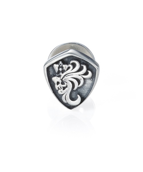 LION HEART（ライオンハート）の「“HOWL”シールドピアス/シルバー925【LION HEART / ライオンハート】（ピアス（片耳用）・メンズ・シルバー・ONE SIZE）」の18枚目の写真