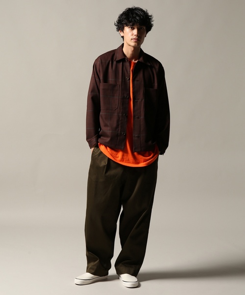 JOURNAL STANDARD(ジャーナルスタンダード)の「WASHABLE ウィンドペン K-FIELDシャツジャケット#(ブルゾン・メンズ・キャメル/グリーン/ネイビー/ボルドー・SMALL/MEDIUM/LARGE)」の19枚目の写真