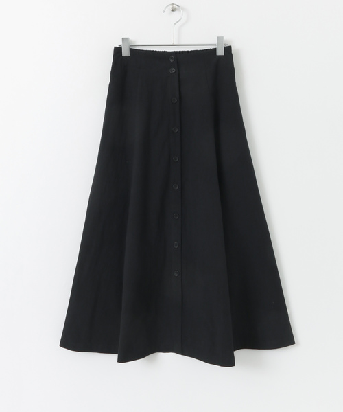 ITEMS URBANRESEARCH（アイテムズ アーバンリサーチ）の「マエボタンフレアスカート（スカート・レディース・ブラック/ベージュ/ブラウン・FREE）」の13枚目の写真