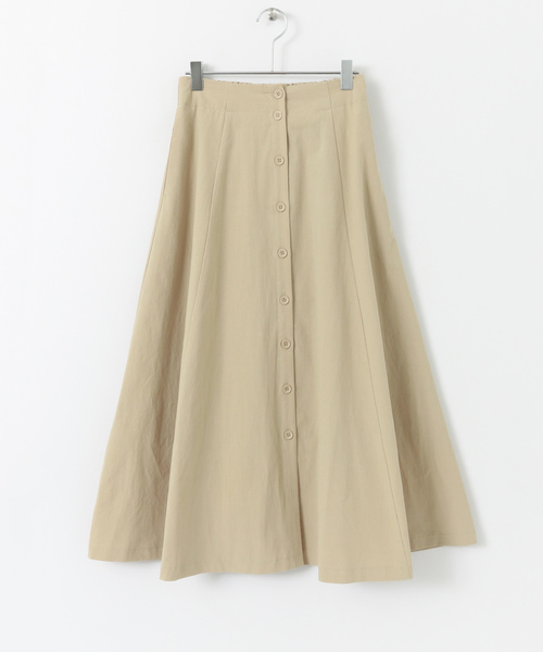 ITEMS URBANRESEARCH（アイテムズ アーバンリサーチ）の「マエボタンフレアスカート（スカート・レディース・ブラック/ベージュ/ブラウン・FREE）」の15枚目の写真