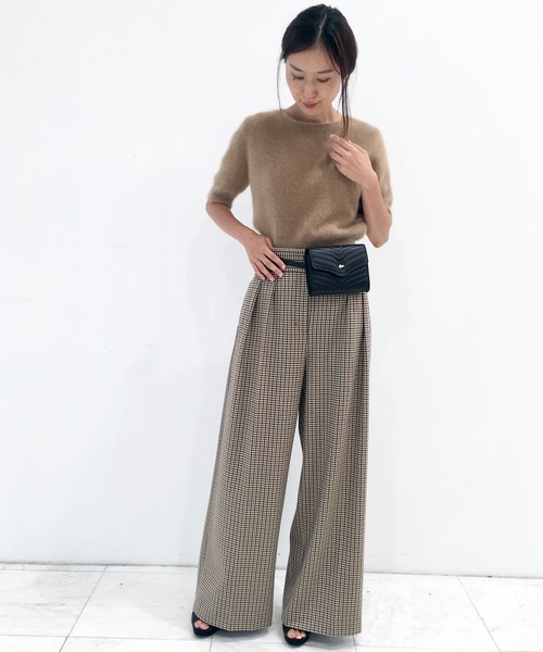 Banner Barrett（バナーバレット）の「RACOON SHORT SLEEVE PULLOVER/ラクーン5分袖ニット（ニット/セーター・レディース・レッド/オフホワイト/ブルー/グリーン/キャメル・38）」の13枚目の写真