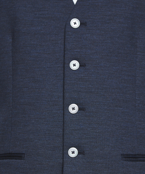 ABAHOUSE（アバハウス）の「【Recency of Mine/セットアップ対応】ウールモクロディジレ（ベスト・メンズ・チャコールグレー/ネイビー・46/48/50）」の9枚目の写真