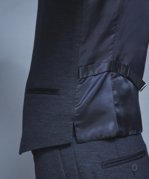 ABAHOUSE（アバハウス）の「【Recency of Mine/セットアップ対応】ウールモクロディジレ（ベスト・メンズ・チャコールグレー/ネイビー・46/48/50）」の10枚目の写真