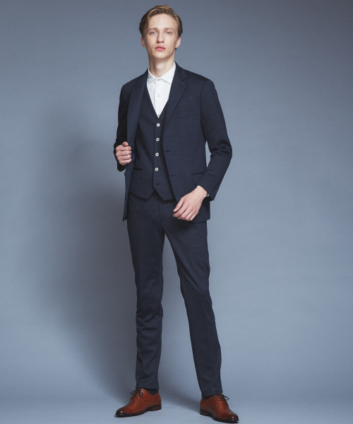 ABAHOUSE（アバハウス）の「【Recency of Mine/セットアップ対応】ウールモクロディジレ（ベスト・メンズ・チャコールグレー/ネイビー・46/48/50）」の15枚目の写真