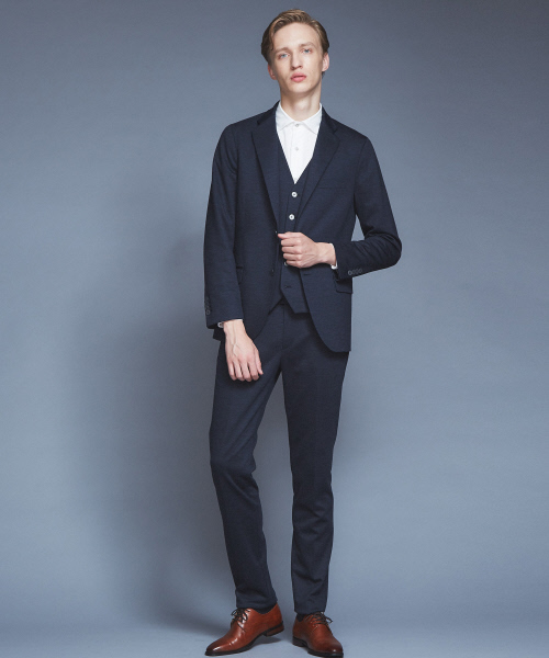 ABAHOUSE（アバハウス）の「【Recency of Mine/セットアップ対応】ウールモクロディジレ（ベスト・メンズ・チャコールグレー/ネイビー・46/48/50）」の16枚目の写真