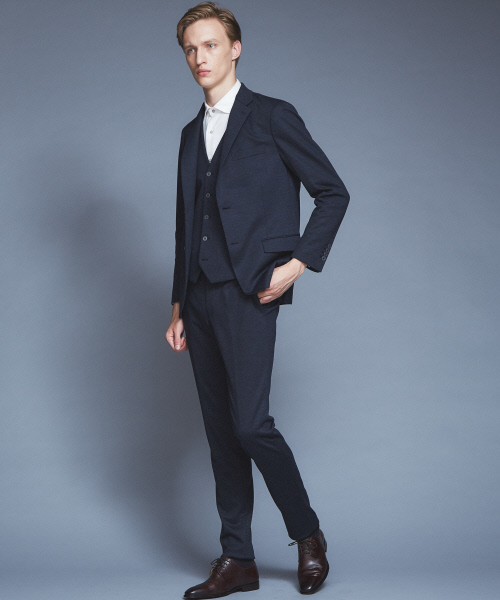 ABAHOUSE（アバハウス）の「【Recency of Mine/セットアップ対応】ウールモクロディジレ（ベスト・メンズ・チャコールグレー/ネイビー・46/48/50）」の18枚目の写真