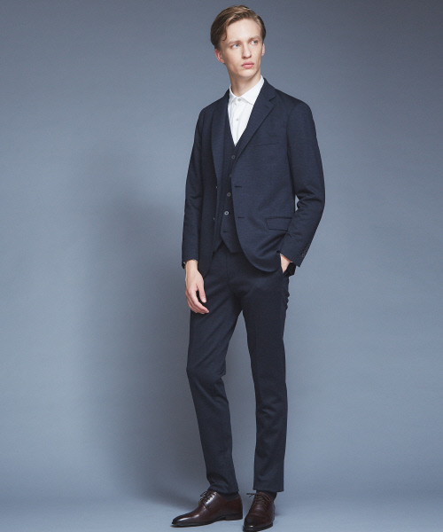 ABAHOUSE（アバハウス）の「【Recency of Mine/セットアップ対応】ウールモクロディジレ（ベスト・メンズ・チャコールグレー/ネイビー・46/48/50）」の19枚目の写真