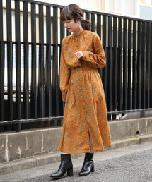 LOWRYS FARM | ハナガラスタンドワンピース　812313(ワンピース)