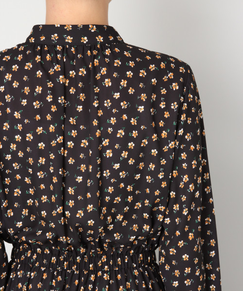 LOWRYS FARM（ローリーズファーム）の「ハナガラスタンドワンピース　812313（ワンピース・レディース・ブラック/ネイビー/イエロー・MEDIUM/LARGE）」の13枚目の写真