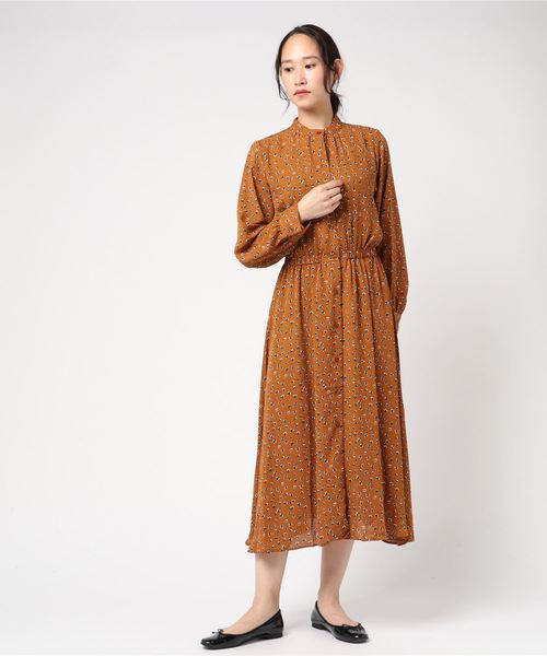 LOWRYS FARM（ローリーズファーム）の「ハナガラスタンドワンピース　812313（ワンピース・レディース・ブラック/ネイビー/イエロー・MEDIUM/LARGE）」の16枚目の写真