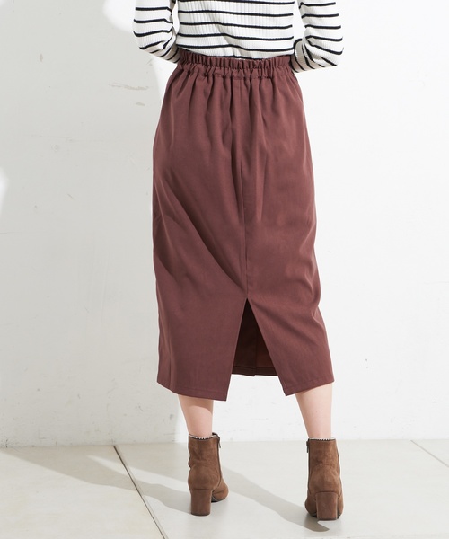 natural couture(ナチュラルクチュール)の「多釦ロングゆるタイト(スカート・レディース・ブラック/グレー系その他/ブラウン/ネイビー/ピンク・FREE)」の16枚目の写真