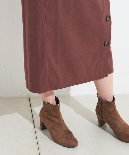 natural couture(ナチュラルクチュール)の「多釦ロングゆるタイト(スカート・レディース・ブラック/グレー系その他/ブラウン/ネイビー/ピンク・FREE)」の13枚目の写真