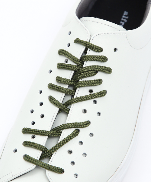 alfredoBANNISTER（アルフレッドバニスター）の「シューホールレザースニーカー（スニーカー・メンズ・ホワイト/ブラック/グレー・40/41/42/43）」の9枚目の写真