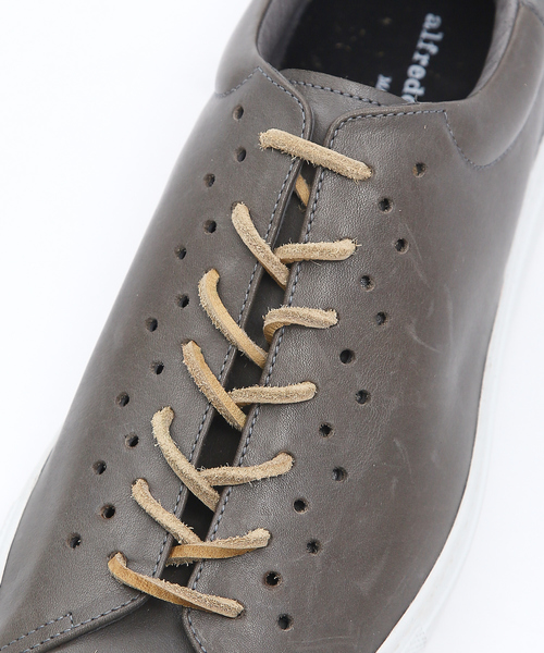 alfredoBANNISTER（アルフレッドバニスター）の「シューホールレザースニーカー（スニーカー・メンズ・ホワイト/ブラック/グレー・40/41/42/43）」の15枚目の写真