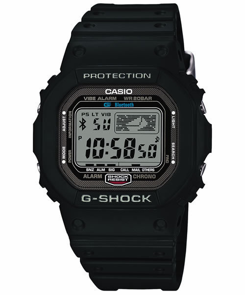 G-SHOCK（ジーショック）の「Bluetooth Model GB-5600B UNISEX（アナログ腕時計・メンズ・ブラック/ブラック×ブラック/ブルー/イエロー・FREE）」の3枚目の写真