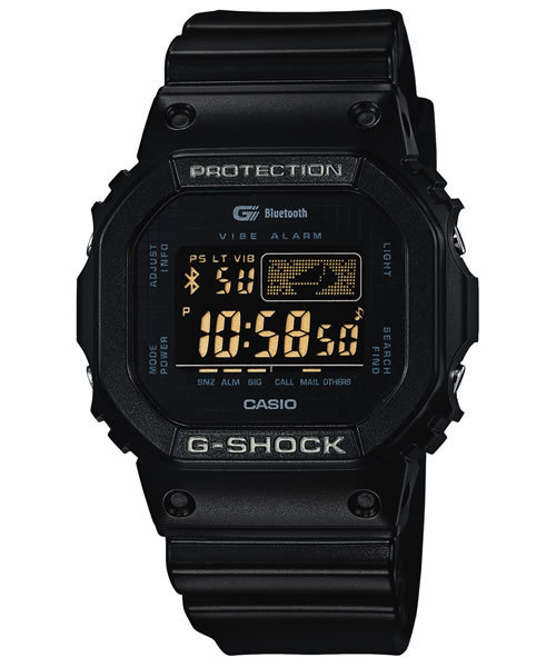 G-SHOCK（ジーショック）の「Bluetooth Model GB-5600B UNISEX（アナログ腕時計・メンズ・ブラック/ブラック×ブラック/ブルー/イエロー・FREE）」の2枚目の写真