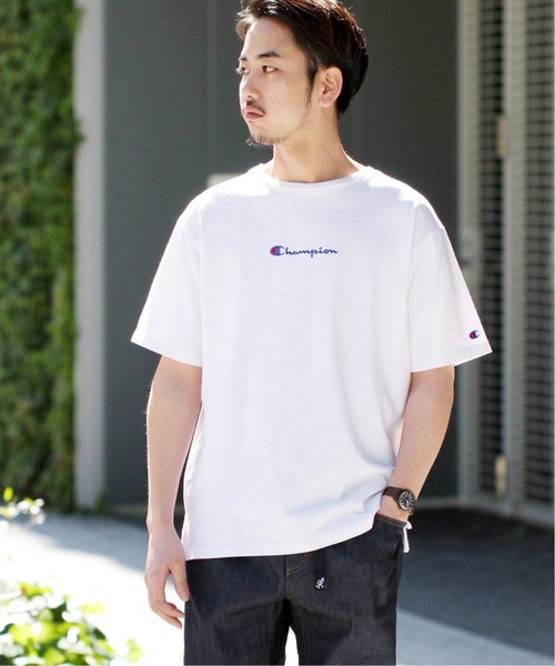 Champion(チャンピオン)の「CHAMPION / チャンピオン × 417 別注 30/3 JERSEY ショートスリーブ TEE(Tシャツ/カットソー・メンズ・ホワイト/ブラック/ピンク/イエロー/ブルー・SMALL/MEDIUM/LARGE/X-LARGE)」の6枚目の写真