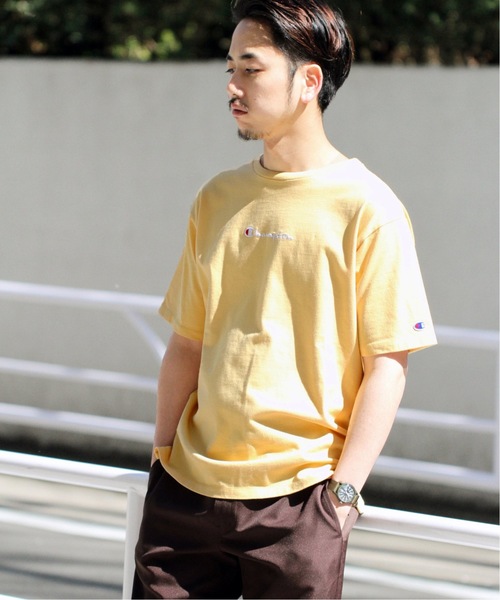 Champion(チャンピオン)の「CHAMPION / チャンピオン × 417 別注 30/3 JERSEY ショートスリーブ TEE(Tシャツ/カットソー・メンズ・ホワイト/ブラック/ピンク/イエロー/ブルー・SMALL/MEDIUM/LARGE/X-LARGE)」の9枚目の写真
