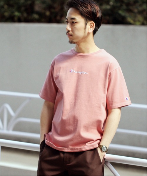 Champion(チャンピオン)の「CHAMPION / チャンピオン × 417 別注 30/3 JERSEY ショートスリーブ TEE(Tシャツ/カットソー・メンズ・ホワイト/ブラック/ピンク/イエロー/ブルー・SMALL/MEDIUM/LARGE/X-LARGE)」の10枚目の写真