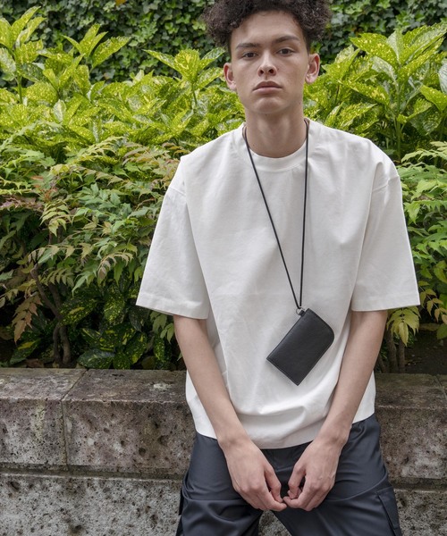 MAISON SPECIAL（メゾンスペシャル）の「“汚れを弾く” テックファブリックオーバーサイズクルーネックカットソー 【MAISON SPECIAL/メゾンスペシャル】（Tシャツ/カットソー・メンズ・ブラック/オフホワイト/サックスブルー/キャメル・44/46/48）」の7枚目の写真