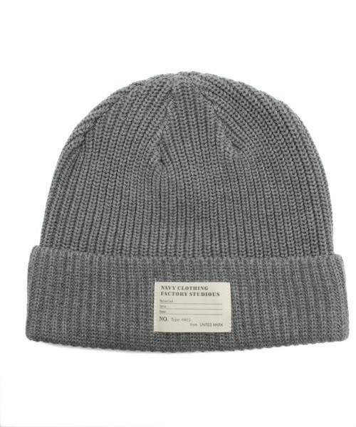 WEGO(ウィゴー)の「WEGO/コットンニットキャップ(ニットキャップ/ビーニー・メンズ・ブラック/杢グレー/サックスブルー/ネイビー/イエロー/ピンク/レッド・FREE)」の3枚目の写真