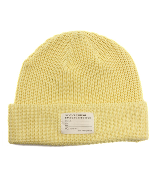 WEGO(ウィゴー)の「WEGO/コットンニットキャップ(ニットキャップ/ビーニー・メンズ・ブラック/杢グレー/サックスブルー/ネイビー/イエロー/ピンク/レッド・FREE)」の5枚目の写真