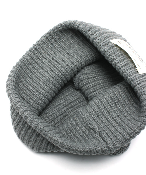 WEGO(ウィゴー)の「WEGO/コットンニットキャップ(ニットキャップ/ビーニー・メンズ・ブラック/杢グレー/サックスブルー/ネイビー/イエロー/ピンク/レッド・FREE)」の8枚目の写真