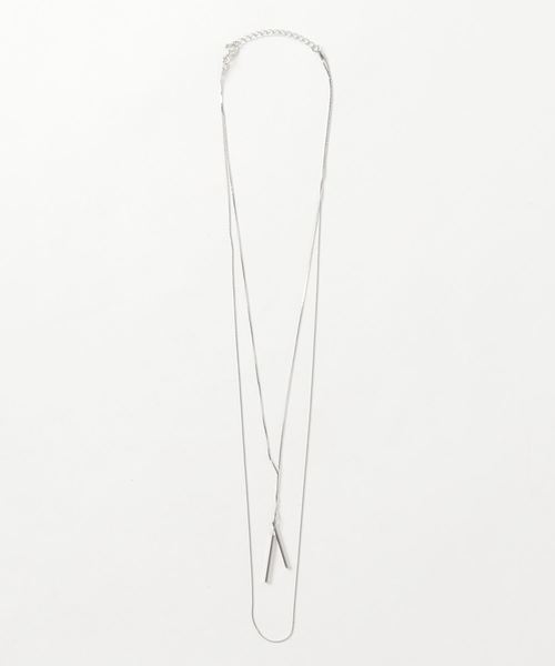 VENCEEXCHANGE（ヴァンスエクスチェンジ）の「メタルバー2連ネックレス（ネックレス・レディース・Silver/GOLD ・FREE）」の2枚目の写真