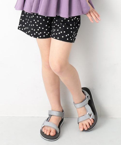 devirock（デビロック）の「総柄ハイウエストフリルショートパンツ（その他パンツ・キッズ・ブラック系その他/ブラック系その他3/ピンク系その他/パープル系その他/ブラック系その他2・150cm/160cm/120cm/130cm/110cm/100cm/140cm）」の3枚目の写真